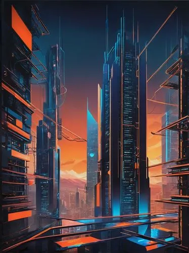 cybercity,cityscape,futuristic landscape,synth,metropolis,skyscrapers,cybertown,cyberport,cyberia,skyscraper,cyberscene,cyberworld,areopolis,ctbuh,futuristic,cyberpunk,dystopias,digitalism,mainframes,microdistrict,Art,Artistic Painting,Artistic Painting 43