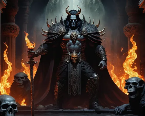 death god,dark elf,hall of the fallen,massively multiplayer online role-playing game,heroic fantasy,warlord,emperor,the throne,diablo,undead warlock,end-of-admoria,throne,portal,high priest,sepulchre,death's head,daemon,kadala,horn of amaltheia,imperator,Illustration,Realistic Fantasy,Realistic Fantasy 08