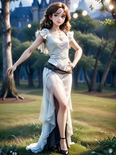 Who is the prettiest actress in the USA?,a girl dressed in white posing with her leg high,fairy queen,celtic woman,aerith,cendrillon,cinderella,jolin,Anime,Anime,Cartoon