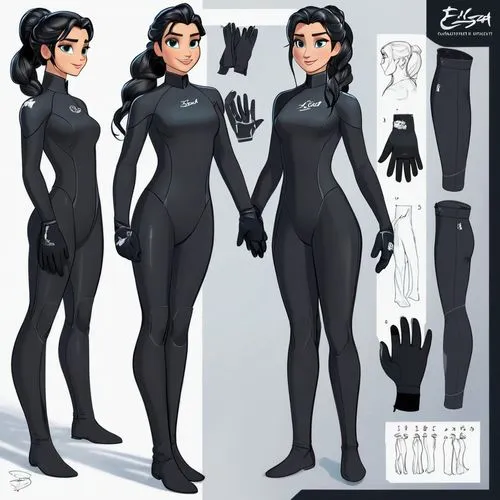 wetsuit,catsuits,vector girl,suyin,wetsuits,catsuit,drysuit,selina,concept art,alita,marmora,turnarounds,xeelee,eldena,spacesuit,blackfire,space suit,3d model,ezri,anthro,Unique,Design,Character Design