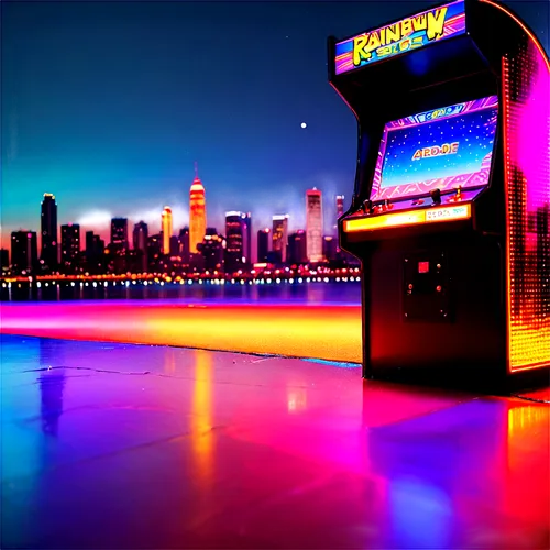 arcade games,arcade,arcades,slots,icade,chicago night,arcading,chicago skyline,casinos,supercasino,game room,slot machine,jukeboxes,slot machines,new york skyline,manhattan skyline,gambled,polara,polybius,galaga,Unique,Pixel,Pixel 04