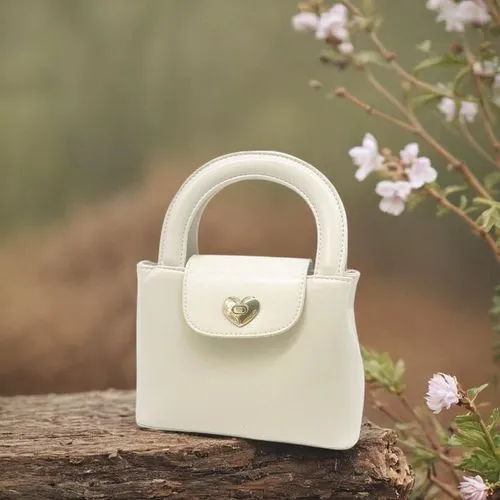 this is an image of a purse on a tree stump,delvaux,fragrance teapot,hindmarch,mbradley,padlock,bag of gypsophila