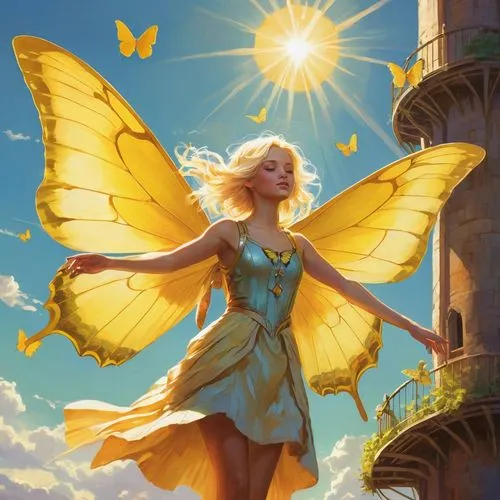 vanessa (butterfly),yellow butterfly,fairies aloft,cupido (butterfly),cloudless sulphur,gatekeeper (butterfly),flutter,fairy,faerie,child fairy,butterfly background,faery,julia butterfly,little girl fairy,butterflay,navi,rosa 'the fairy,aurora butterfly,flower fairy,fairy queen,Conceptual Art,Fantasy,Fantasy 18