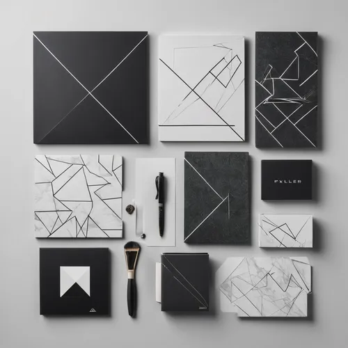 Unleash your creativity with pxlr's versatile editing options.,geometric style,geometry shapes,paper products,geometric,black squares,design elements,folders,abstract shapes,paper patterns,notebooks,s