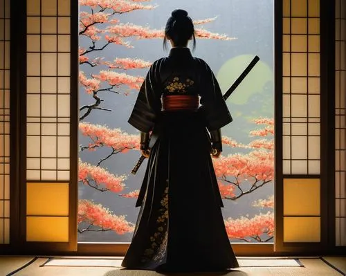 geisha,samurai,hakama,geisha girl,geiko,bunraku,bujinkan,katana,samurai fighter,daimyos,kagemusha,naginata,iaido,ikebana,michizane,sensu,kabuki,kyoto,geishas,komachi,Art,Artistic Painting,Artistic Painting 04