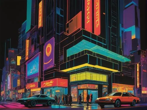 cybercity,cybertown,cinerama,tsuneo,kabukicho,sedensky,metropolis,tokyo,kamurocho,tokio,yodobashi,kabukiman,akiba,neons,drugstore,polara,takadanobaba,shinjuku,cinema strip,cinemas,Illustration,Vector,Vector 13