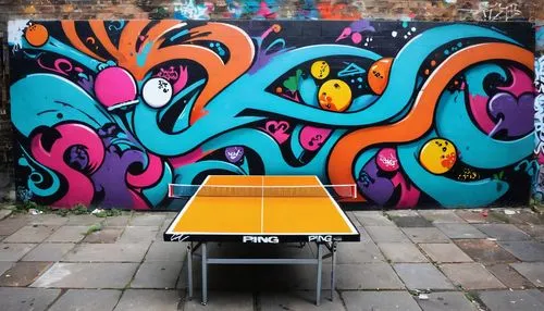 graffiti art,graff,table tennis,maser,pingpong,spray paint,Conceptual Art,Graffiti Art,Graffiti Art 07