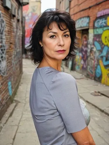 anousheh,farrokhzad,behnaz,neera,tanasescu,kulaib,Dress Pants,Outdoor,City Alleyway