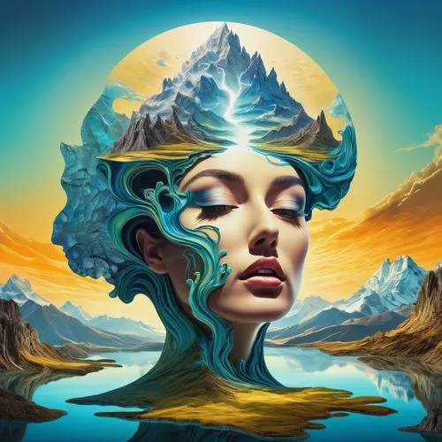 amphitrite,fathom,fantasy art,mother earth,mindspring,fractals art,shpongle,hesperides,aquarius,inanna,world digital painting,lucidity,oshun,mindscape,volia,sirene,oceanus,naiad,psychosynthesis,sedna,Art,Classical Oil Painting,Classical Oil Painting 31