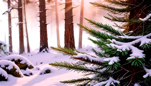 fir forest,snow in pine trees,coniferous forest,christmas snowy background,winter forest,spruce-fir forest,winter background,temperate coniferous forest,fir trees,evergreen trees,coniferous,tropical and subtropical coniferous forests,fir needles,snow in pine tree,pine trees,spruce trees,christmas landscape,fir branches,christmasbackground,fir-tree branches,Illustration,Realistic Fantasy,Realistic Fantasy 21