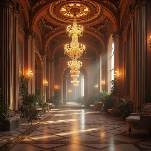 hallway,cochere,ballroom,corridor,hall of the fallen,entrance hall,lobby,corridors,ornate room,enfilade,europe palace,royal interior,grandeur,neoclassical,pillars,hallway space,labyrinthian,palaces,versailles,archly,Photography,General,Realistic