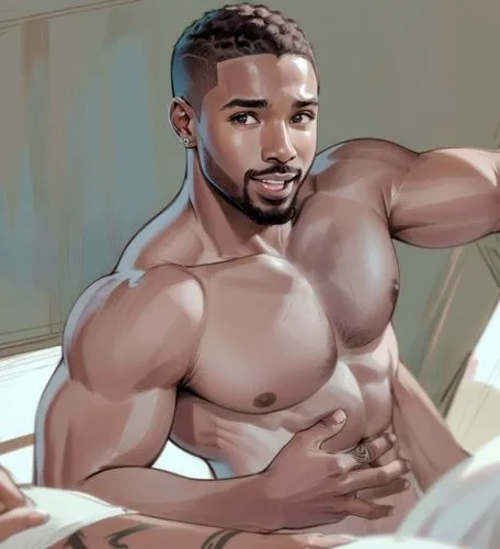 male poses for drawing,omari,omarion,african american male,iyanya,bara,Anime,Anime,Traditional