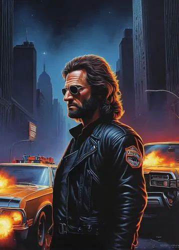 фильм Escape from New York, постер,plissken,starsky,roadhouse,mesrine,brubaker,baltar,macmanus,terminator,cutlass,persuaders,renegade,roadmaster,struzan,70's icon,deodato,camero,eastwood,chrysler,musc