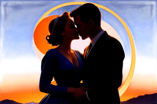 ballroom dance silhouette,vintage couple silhouette,loving couple sunrise,couple silhouette,wedding frame,honeymoon,wedding couple,wedding photo,kristbaum ball,art deco background,ballroom dance,silhouette art,romantic portrait,edit icon,golden weddings,retro 1950's clip art,life stage icon,gone with the wind,silver wedding,cd cover,Illustration,Retro,Retro 12