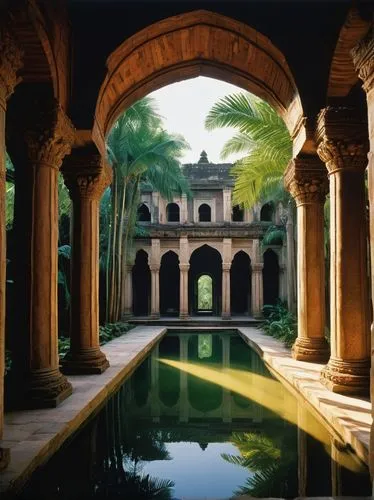 water palace,alcazar of seville,dorne,persian architecture,sonargaon,courtyard,mamounia,alhambra,inside courtyard,amanresorts,mehrauli,marble palace,kanawa,iranian architecture,asian architecture,haveli,safdarjung,kashan,courtyards,nawalgarh,Photography,Black and white photography,Black and White Photography 14