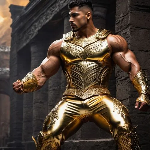 raoh,goldar,gilgamesh,sagat,shokan,ferrigato,goldust,ferrigno,rhodian,cyrax,hakan,gold paint stroke,nusret,atharva,atlantean,sotha,daivari,batista,ashurbanipal,gladiador,Photography,General,Fantasy