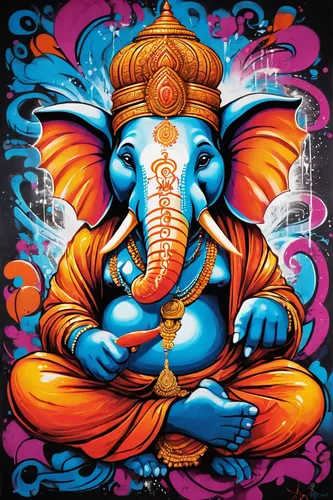 Write a dialogue between Vinayaka and a troubled individual seeking guidance and solace.,ganesha,lord ganesha,ganesh,lord ganesh,ganpati,mandala elephant,blue elephant,hindu,mantra om,indian elephant,