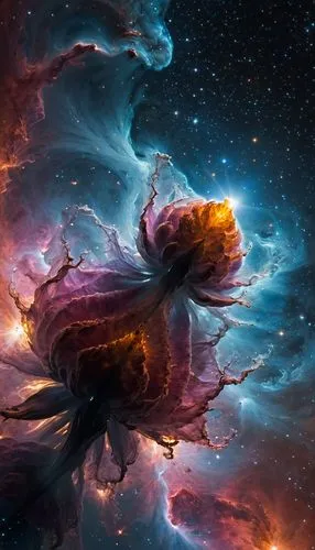 spacegodzilla,nebula,nebula guardian,nebulae,cosmic flower,supernovae,Conceptual Art,Fantasy,Fantasy 11