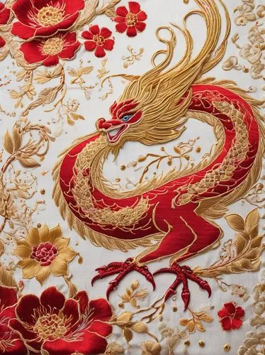 chinese dragon,embroidery,kimono fabric,golden dragon,vintage embroidery,embroider,oriental painting,chinese art,chinese horoscope,dragon li,happy chinese new year,forbidden palace,embroidered,fabric design,gold foil art,chinese new year,yusheng,barongsai,royal icing,traditional pattern,Conceptual Art,Graffiti Art,Graffiti Art 08