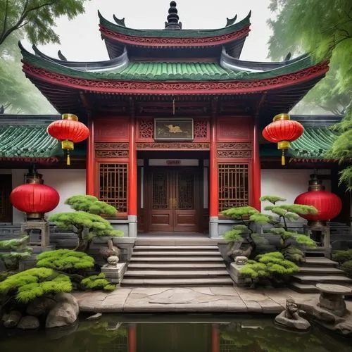 asian architecture,suzhou,qingcheng,soochow,qibao,buddhist temple,shuozhou,chaozhou,hall of supreme harmony,shaoxing,zhaozhou,hengdian,jingshan,red lantern,wudang,hanging temple,qufu,japanese shrine,confucian,guangping,Illustration,Paper based,Paper Based 11