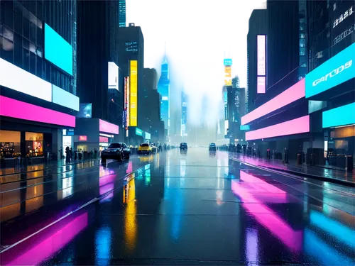 cybercity,futuristic landscape,colorful city,cityscape,neon arrows,neons,shinjuku,cyberscene,polara,cityzen,city trans,neon lights,metropolis,neon light,urbanworld,city lights,cyberpunk,colored lights,vapor,virtual landscape,Art,Artistic Painting,Artistic Painting 26