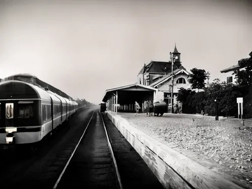 Photography angle from right to left,two trains pass each other on train tracks,ferrocarril,the train station,brocken railway,diridon,train station,wernigerode