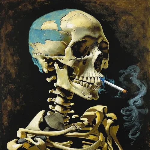 smoking man,no-smoking,smoker,smoke art,nonsmoker,pipe smoking,stop smoking,quit smoking,smoking cessation,no smoking,smoking,vintage skeleton,non-smoking,non smoking,smoking ban,tobacco,cigarettes on ashtray,memento mori,burning cigarette,scull,Illustration,Paper based,Paper Based 05