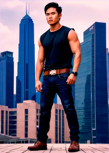 filipino,kai yang,blue-collar worker,male model,action hero,jeans background,jeet kune do,dai pai dong,ironworker,asian,male character,bánh rán,janome chow,azerbaijan azn,bricklayer,latino,builder,social,su yan,sleeveless shirt,Conceptual Art,Sci-Fi,Sci-Fi 24