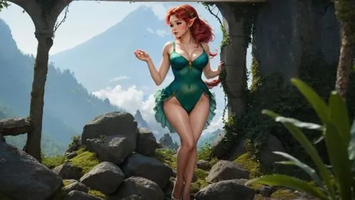 background ivy,teela,giganta,maureen o'hara - female,ariel,tinkerbell