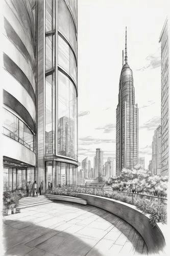 sketchup,unbuilt,city scape,megaproject,arcology,penciling,renderings,developments,sketching,urban landscape,redevelop,mono-line line art,line drawing,revit,urban development,pencilling,tall buildings,densification,cityscapes,skybridge,Illustration,Black and White,Black and White 30