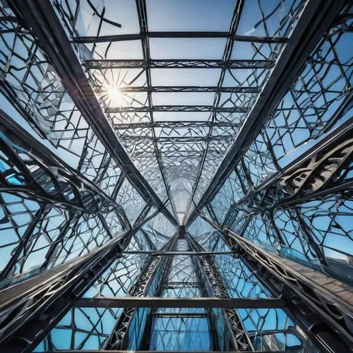 spaceframe,glass pyramid,glass roof,structure silhouette,steel tower,structural glass,etfe,crossbeams,hvdc,megastructure,lattice window,latticework,roof structures,glass building,steel scaffolding,lattice,superstructure,skybridge,temenos,dubai frame,Illustration,Realistic Fantasy,Realistic Fantasy 20