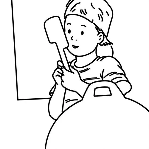 coloring pages,coloring pages kids,coloring page,maidservant,chambermaid,girl with bread-and-butter,cleaning woman,housemaid,girl with speech bubble,childcare worker,kirtle,housekeeper,nordli,comic halftone woman,snow shovel,female worker,milkmaid,snowsuit,befana,alphorn,Design Sketch,Design Sketch,Rough Outline