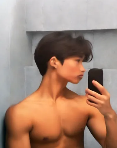 muscle angle,body building,muscle icon,sixpack,neck,muscled,shoulder length,skin,shirtless,chest,bodybuilder,muscle man,photo shoot in the bathroom,mullet,muscular,bathroom,restroom,guk,body-building,torso