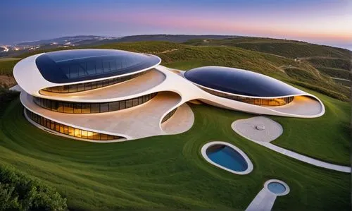 futuristic art museum,futuristic architecture,dunes house,modern architecture,cube house,snohetta,faena,bjarke,getty,futuristic landscape,archidaily,feng shui golf course,guggenheim museum,sfai,golf resort,house of the sea,solar cell base,dreamhouse,safdie,biospheres,Photography,General,Realistic