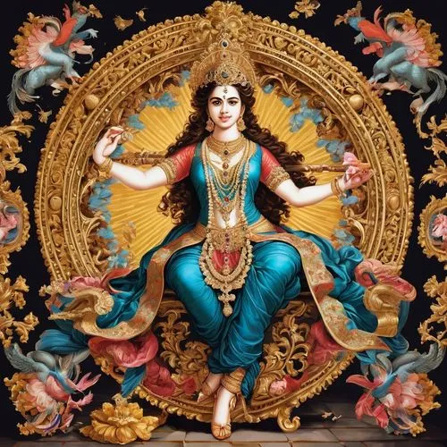 nataraja,lakshmi,vajrasattva,janmastami,krishna,vishuddha,radha,mantra om,hare krishna,ramayan,saraswati veena,surya namaste,jaya,yogananda,indian art,kali,tarhana,yogananda guru,bodhisattva,ramayana,Art,Classical Oil Painting,Classical Oil Painting 01