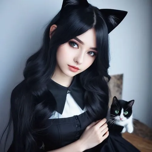 doll cat,yulan,suara,xiuqiong,maomao,songkitti,cat ears,qiong,black cat,neko,halloween black cat,hanqiong,theorin,dollfie,bjd,japanese doll,cat kawaii,vampy,jieqiong,fumie,Photography,Artistic Photography,Artistic Photography 12