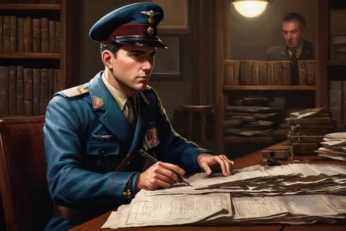 game illustration,inspector,orders of the russian empire,courier,paperwork,military officer,jozef pilsudski,medic,parcel post,meticulous painting,warsaw uprising,cg artwork,game drawing,policeman,yuri gagarin,officer,postman,historian,lev lagorio,a letter,Conceptual Art,Daily,Daily 01