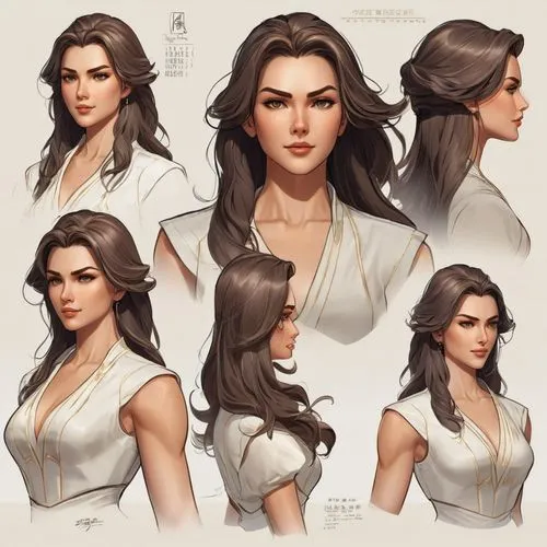 kahlan,isabela,petrova,kassandra,odette,eldena,Unique,Design,Character Design