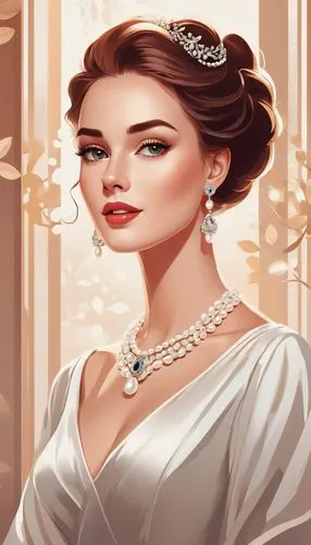 bridewealth,bridal jewelry,maxon,noblewoman,victorian lady,the bride,Illustration,Vector,Vector 01