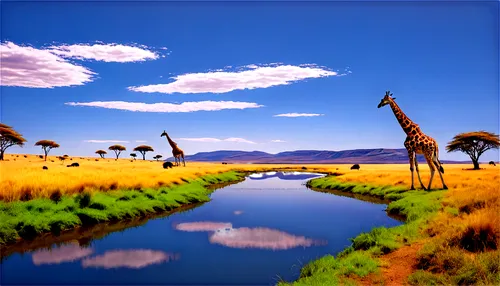 serengeti,okavango,africa,virtual landscape,desert landscape,botswana,desert desert landscape,landscape background,arid landscape,savane,world digital painting,waterhole,zambezian,namibia,afrika,tsavo,wetlands,wetland,giraffes,plains,Illustration,Abstract Fantasy,Abstract Fantasy 22