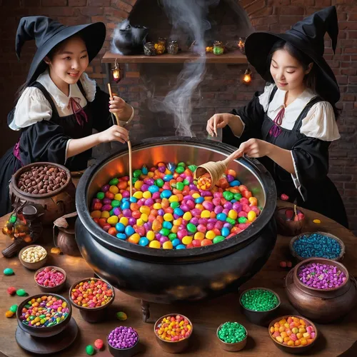 candy cauldron,tangyuan,candies,celebration of witches,hand made sweets,korean royal court cuisine,korean folk village,witches,candy eggs,halloween candy,delicious confectionery,candy crush,brigadeiros,anhui cuisine,sweetmeats,neon candy corns,korean culture,huaiyang cuisine,singingbowls,colorful sorbian easter eggs,Conceptual Art,Daily,Daily 03