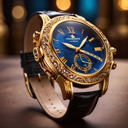 gold watch,mechanical watch,men's watch,dark blue and gold,timepiece,chronometer,wrist watch,wristwatch,male watch,watch accessory,chronograph,watch dealers,watches,watchmaker,gold plated,vintage watch,sea raven,luxury accessories,open-face watch,yellow-gold