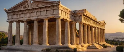 greek temple,temple of diana,roman temple,caesonia,temple of hercules,celsus library,doric columns,marble palace,acropolis,peristyle,akropolis,atenas,capitolium,palmyra,the parthenon,roman columns,celsus,fori imperiali,caserta,crillon,Art,Classical Oil Painting,Classical Oil Painting 35