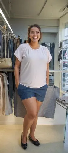 thighpaulsandra,thickset,bbw,anele,woman shopping,gorda,women's clothing,bermudas,stav,pansa,hypermastus,menswear for women,matalan,bobinska,enormous,femenino,body positivity,ample,lisaswardrobe,women clothes,Female,South Americans,Ponytail,Youth & Middle-aged,M,Happy,Women's Wear,Indoor,Boutique Space