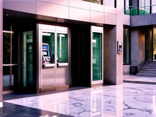 revolving door,elevators,assay office,access control,hinged doors,search interior solutions,house entrance,metallic door,stock exchange broker,lobby,office building,corporate headquarters,front door,glass facade,concierge,sliding door,security lighting,entry,company headquarters,luxury hotel,Illustration,Retro,Retro 24