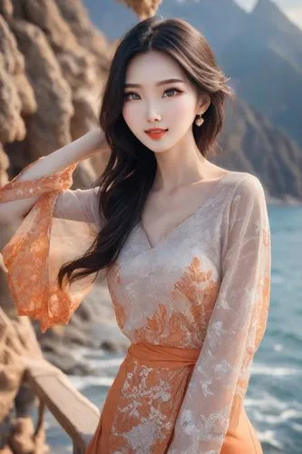 ao dai,hanbok,qipao,bingqian,cheongsam,diaochan,beach background,hanfu,qianwen,oriental princess,yangmei,chuseok,jingqian,huayi,yingjie,yifei,suzy,jinling,jianyin,yunwen,Photography,Commercial