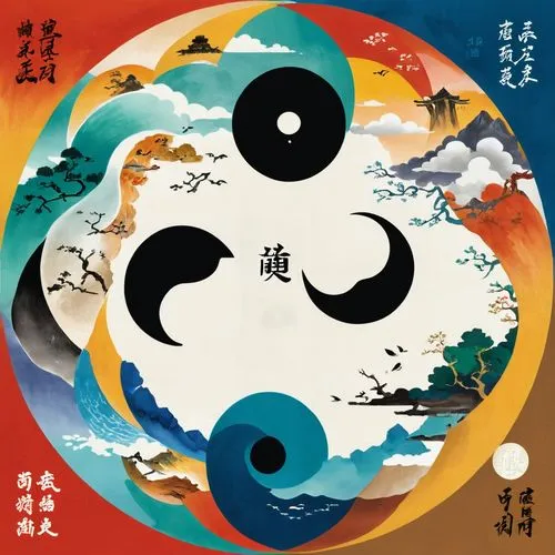 yinyang,pangu,xiangqi,taoism,weiqi,xiuquan,Unique,Design,Infographics