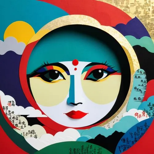 kalighat,dharma wheel,balarama,indian art,purnima,ashtami,Unique,Paper Cuts,Paper Cuts 07