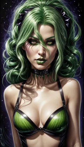 medusa gorgon,medusa,deadly nightshade,poison ivy,background ivy,passionflower,passion flower,dryad,the enchantress,green aurora,malva,malachite,green mermaid scale,green skin,cynara,green paprika,ivy