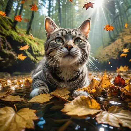 autumn background,maincoon,fall animals,autumn sun,just autumn,in the autumn,Photography,Artistic Photography,Artistic Photography 01